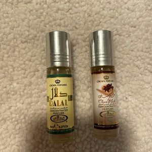 Al-rehab perfume oils in Dalal and Choco Musk